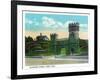 Cincinnati, Ohio - Eden Park Elsinore Tower Scene-Lantern Press-Framed Art Print