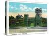 Cincinnati, Ohio - Eden Park Elsinore Tower Scene-Lantern Press-Stretched Canvas