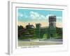 Cincinnati, Ohio - Eden Park Elsinore Tower Scene-Lantern Press-Framed Art Print