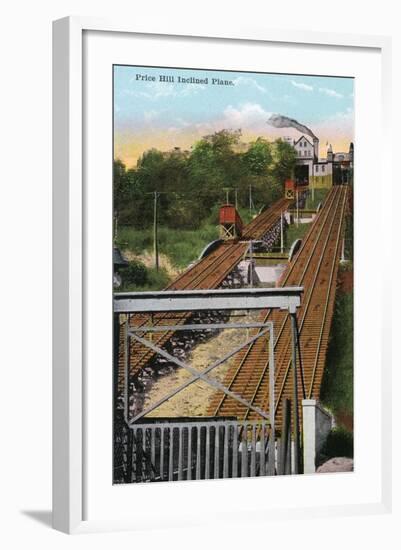 Cincinnati, Ohio - Price Hill Incline Scene-Lantern Press-Framed Art Print