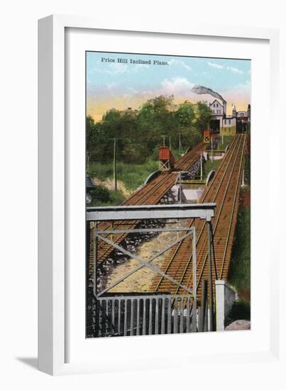Cincinnati, Ohio - Price Hill Incline Scene-Lantern Press-Framed Art Print