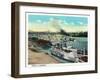 Cincinnati, Ohio - Public Boat Landing Scene-Lantern Press-Framed Art Print