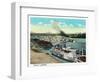 Cincinnati, Ohio - Public Boat Landing Scene-Lantern Press-Framed Art Print