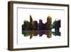 Cincinnati Ohio Skyline BW 1-Marlene Watson-Framed Giclee Print