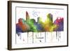 Cincinnati Ohio Skyline MCLR 1-Marlene Watson-Framed Giclee Print