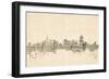 Cincinnati Ohio Skyline Sheet Music Cityscape-Michael Tompsett-Framed Art Print