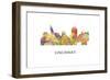 Cincinnati Ohio Skyline-Marlene Watson-Framed Giclee Print