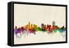 Cincinnati Ohio Skyline-Michael Tompsett-Framed Stretched Canvas