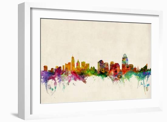 Cincinnati Ohio Skyline-Michael Tompsett-Framed Art Print