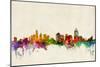 Cincinnati Ohio Skyline-Michael Tompsett-Mounted Art Print