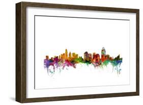 Cincinnati Ohio Skyline-Michael Tompsett-Framed Art Print