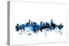 Cincinnati Ohio Skyline-Michael Tompsett-Stretched Canvas