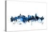 Cincinnati Ohio Skyline-Michael Tompsett-Stretched Canvas