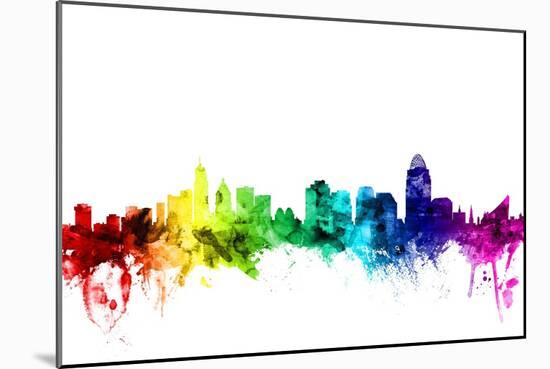 Cincinnati Ohio Skyline-Michael Tompsett-Mounted Art Print