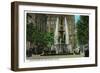 Cincinnati, Ohio - Tyler Davidson Fountain and Square Scene-Lantern Press-Framed Art Print