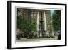 Cincinnati, Ohio - Tyler Davidson Fountain and Square Scene-Lantern Press-Framed Art Print