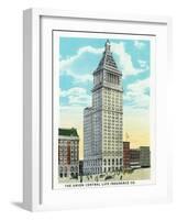 Cincinnati, Ohio - Union Central Life Insurance Co Building Exterior-Lantern Press-Framed Art Print