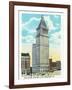 Cincinnati, Ohio - Union Central Life Insurance Co Building Exterior-Lantern Press-Framed Art Print