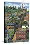 Cincinnati, Ohio - View of the Mt. Adams Incline-Lantern Press-Stretched Canvas