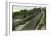 Cincinnati, Ohio - View of the Price Hill Incline Railway-Lantern Press-Framed Art Print