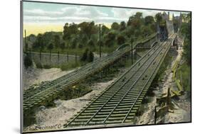 Cincinnati, Ohio - View of the Price Hill Incline Railway-Lantern Press-Mounted Art Print