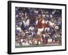 Cincinnati Redlegs' Catcher Johnny Bench in Action Alone-John Dominis-Framed Premium Photographic Print