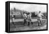 Cincinnati Reds Players, Baseball Photo - Cincinnati, OH-Lantern Press-Framed Stretched Canvas