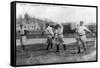 Cincinnati Reds Players, Baseball Photo - Cincinnati, OH-Lantern Press-Framed Stretched Canvas