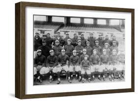 Cincinnati Reds Team, Baseball Photo No.2 - Cincinnati, OH-Lantern Press-Framed Art Print