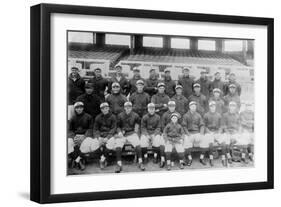 Cincinnati Reds Team, Baseball Photo No.2 - Cincinnati, OH-Lantern Press-Framed Art Print