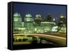 Cincinnati Skyline at Dusk, Ohio, USA-Adam Jones-Framed Stretched Canvas