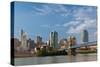 Cincinnati Skyline.-rudi1976-Stretched Canvas