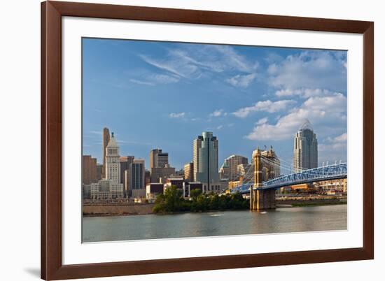 Cincinnati Skyline.-rudi1976-Framed Photographic Print