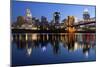 Cincinnati Skyline.-rudi1976-Mounted Photographic Print