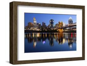 Cincinnati Skyline.-rudi1976-Framed Photographic Print