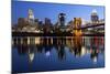 Cincinnati Skyline.-rudi1976-Mounted Photographic Print