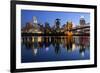 Cincinnati Skyline.-rudi1976-Framed Photographic Print