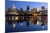 Cincinnati Skyline.-rudi1976-Mounted Photographic Print