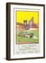 Cincinnati Travel Poster-null-Framed Premium Giclee Print