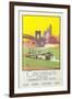 Cincinnati Travel Poster-null-Framed Art Print