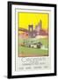 Cincinnati Travel Poster-null-Framed Art Print