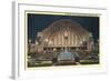 Cincinnati Union Terminal at Night, Cincinnati, Ohio-null-Framed Art Print