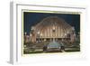 Cincinnati Union Terminal at Night, Cincinnati, Ohio-null-Framed Art Print