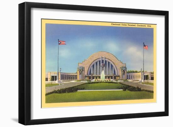 Cincinnati Union Terminal-null-Framed Premium Giclee Print