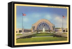 Cincinnati Union Terminal-null-Framed Stretched Canvas