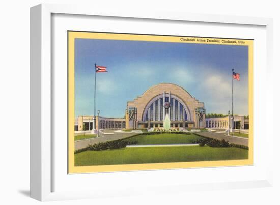 Cincinnati Union Terminal-null-Framed Art Print