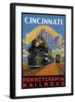 Cincinnati-null-Framed Art Print