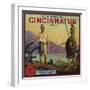 Cincinnatus Brand - Redlands, California - Citrus Crate Label-Lantern Press-Framed Art Print