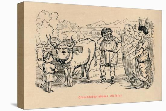 'Cincinnatus chosen Dictator', 1852-John Leech-Stretched Canvas