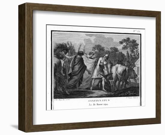 Cincinnatus is Called from the Plow to Serve as Consul-Augustyn Mirys-Framed Photographic Print